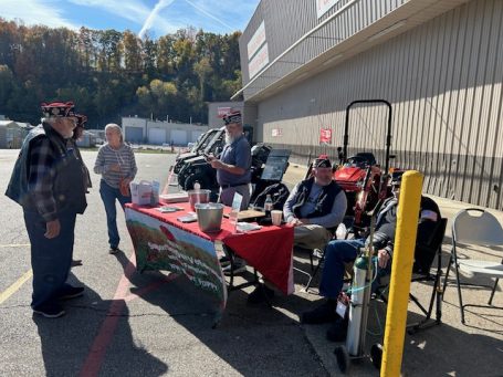 VFW and Auxiliary at Rural King for a poppy drive